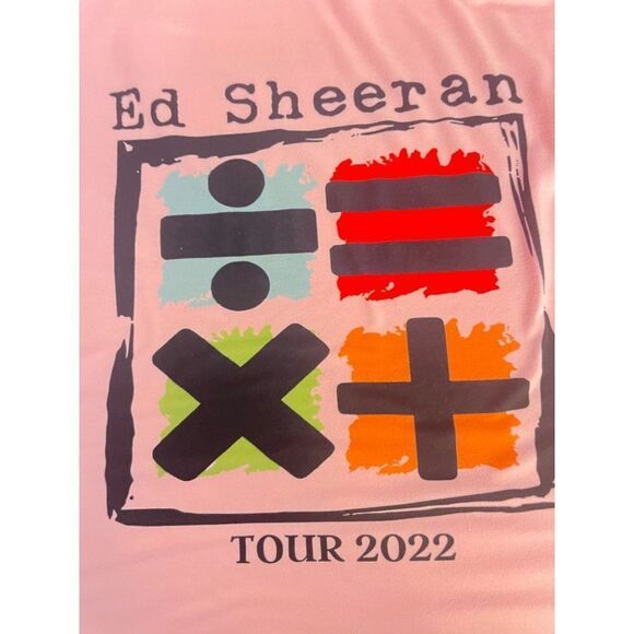Ed Sheeran 2023 Mathematics Tour T-shirt Crewneck Short Sleeve Tee Shirt Small - Picture 5 of 5